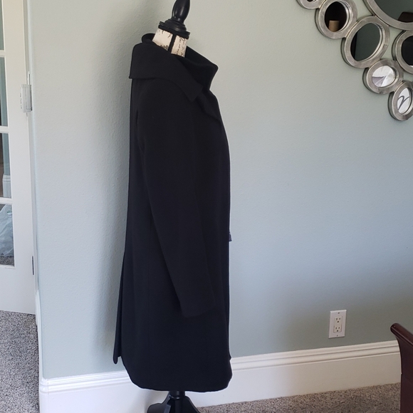 Tahari trench coat black Medium - Picture 5 of 15